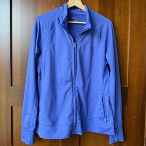 Women’s Blue Gap fit Full Zip Yoga Jacket Size Large